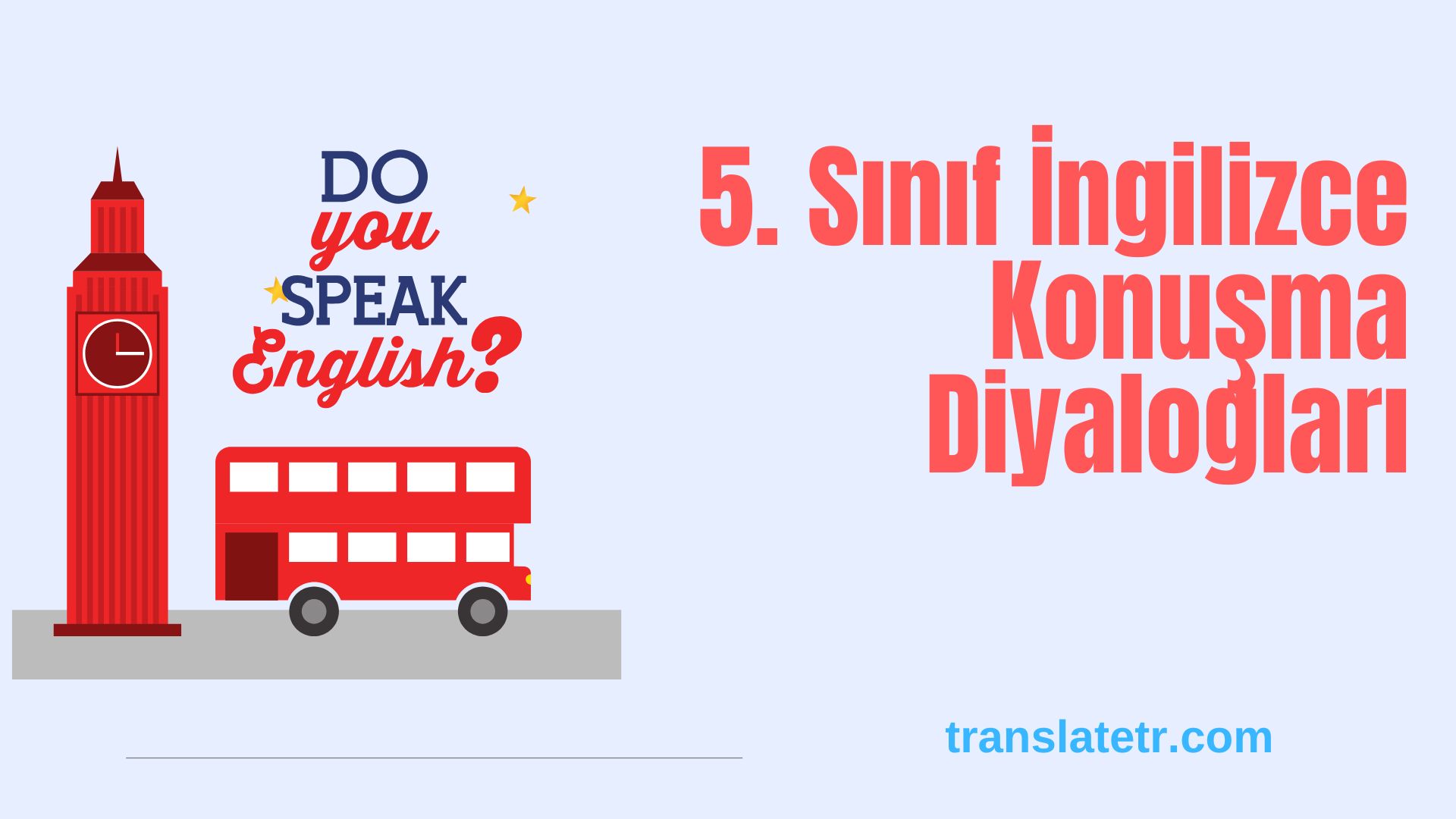 5. Sınıf İngilizce Konuşma Diyalogları