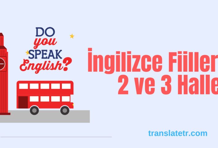 ingilizce fiillerin 2 ve 3 halleri