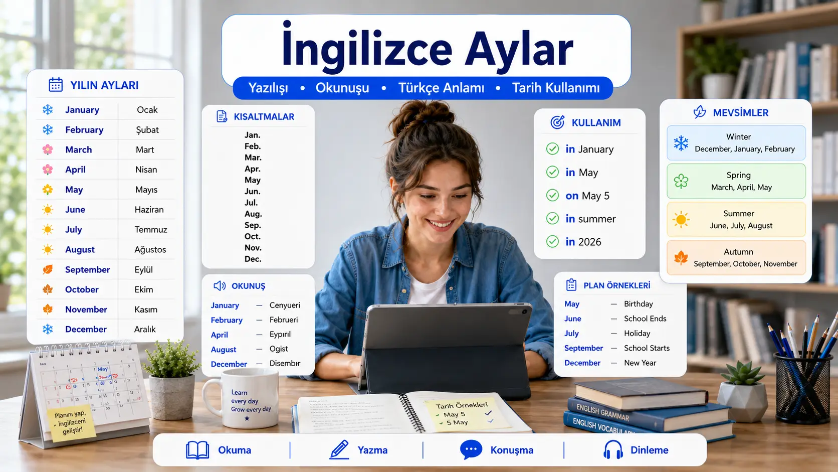 İngilizce Aylar