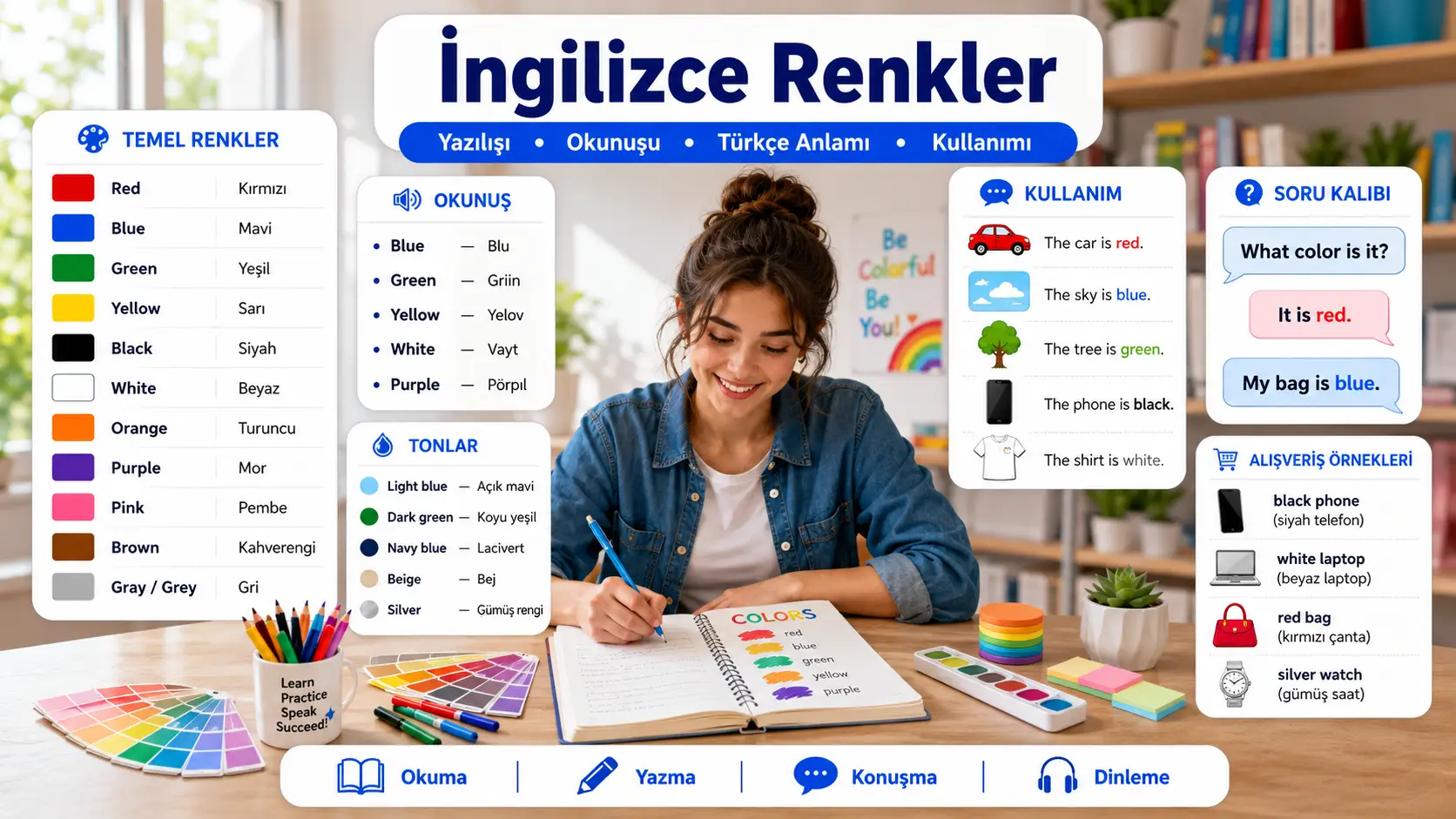 İngilizce Renkler